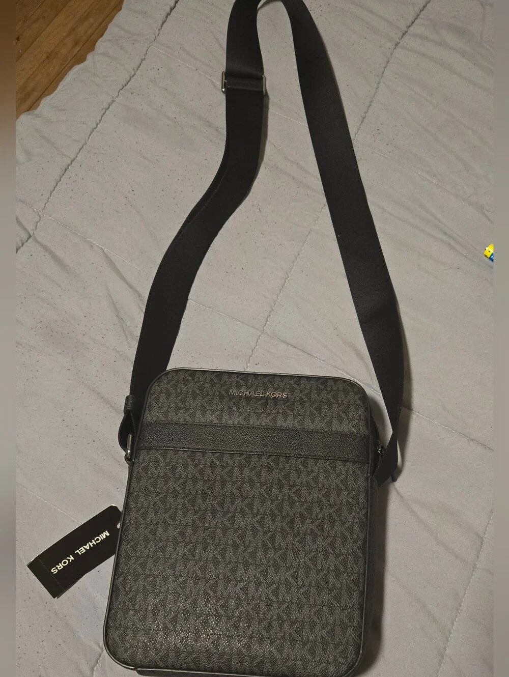 Michael Kors Black Signature Crossbody Messenger Bag